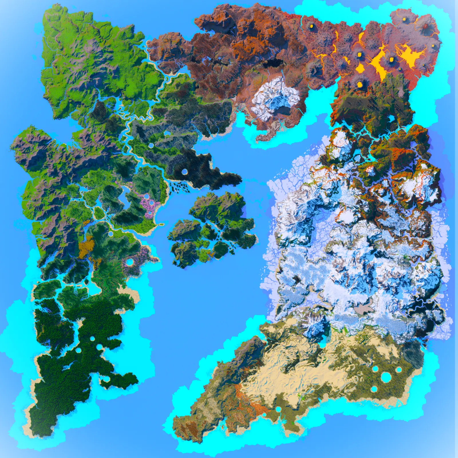 The Flegora map overview